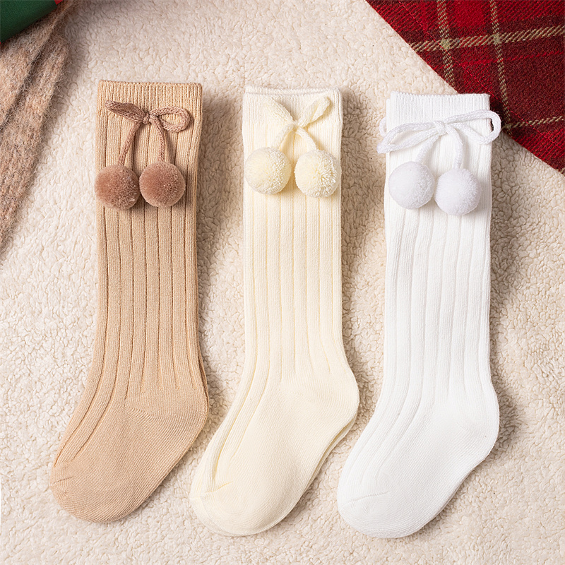 3 짝/몫 베이비 볼 무릎 높은 양말 부드러운 코튼 키 - Baby Sock Oximeter 리뷰 및 가격